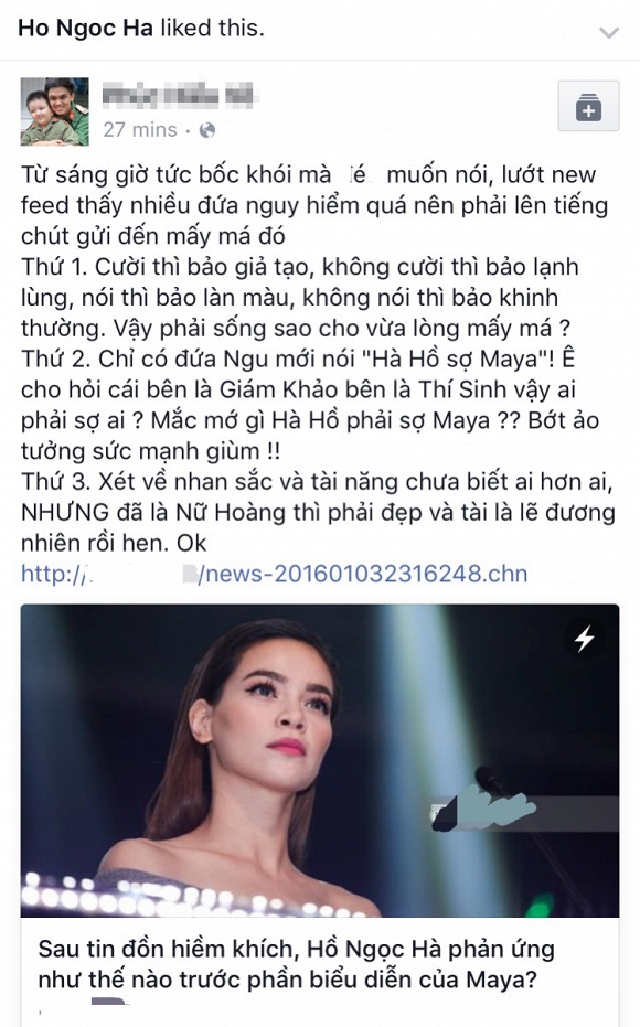 Hà Hồ, Hồ Ngọc Hà và Maya, Hồ Ngọc Hà